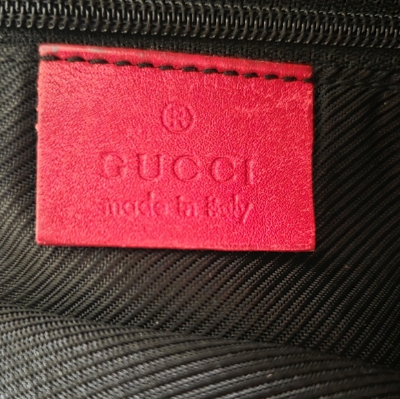 Gucci GG Canvas Leather Tote Bag Shoulder - Picture 3 of 12